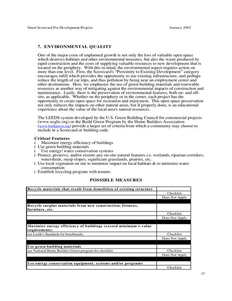 Smart Scorecard for Development Projects 